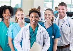 Professional healthcare team